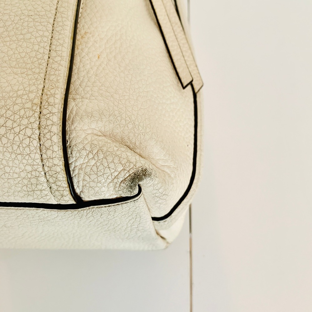 Coach Marlon Shoulder Hobo Handbag In Chalk White Pebbled Leather F79994 $325 - Picture 15 of 16